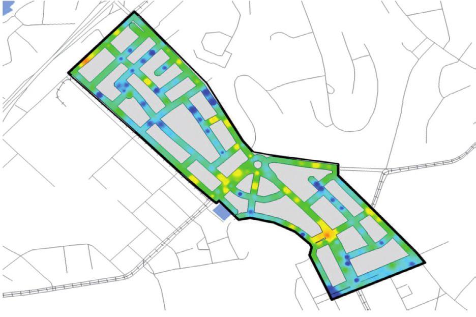 Lundby Centrum Majorna Karta: Undersökningsområdet i centrala Göteborg.