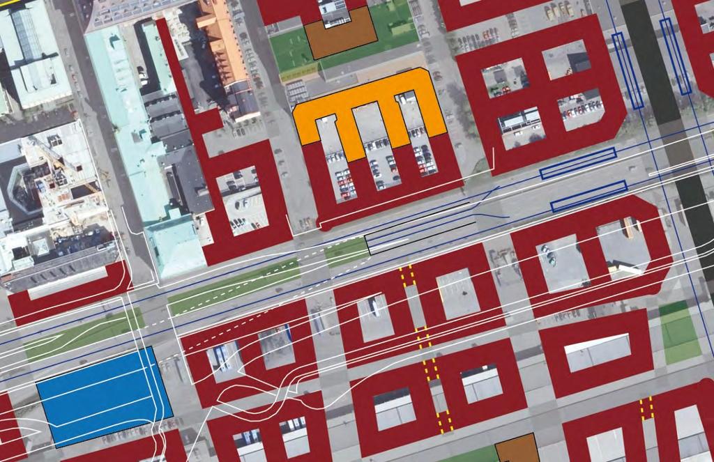 2. Korta ner Götatunneln, ändra dess motorvägsliknande påfarter och placera byggnader ovanpå med bärning i mitten av tunneln: Götatunneln behövs inte om Stenaterminalen flyttar till Färjenäs, så