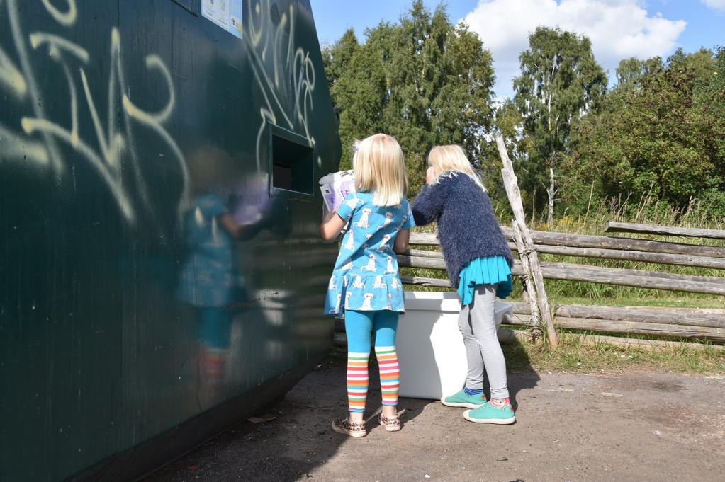 Målspecifikation 1:6 Minska mängden osorterat bygg-och rivningsavfall som tas emot på Mörkeskogs avfallsanläggning med 50 % jämfört med 2017 års nivå och verka för att återanvändningen ska öka.