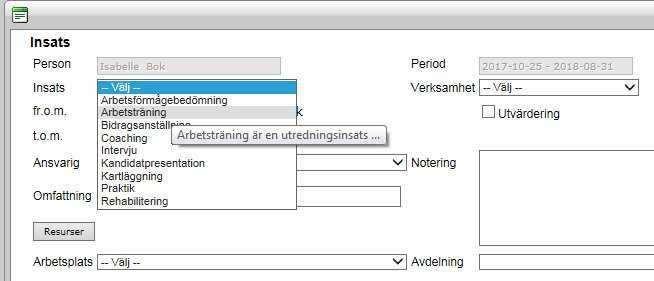 Bevakning visas för ansvarig handläggare för platsen och handläggaren som