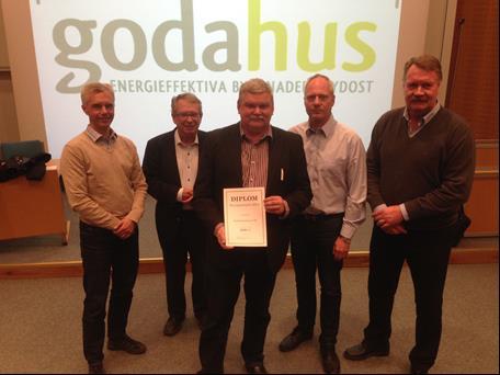 föreningens ENERGISPARPRIS 2014!