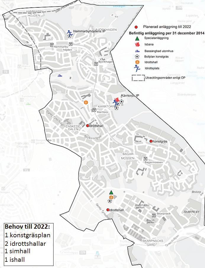 Skarpnäck stadsdelsnämndområde Antalet barn och unga mellan 7 20 år förväntas öka med drygt 2 000 personer till år 2030.