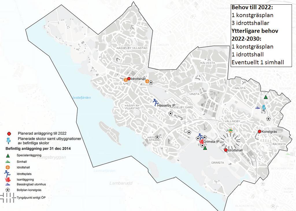 Hässelby-Vällingby stadsdelsnämndområde Antalet barn och ungdomar förväntas öka med drygt 2 000 individer till år 2022 och med ytterligare 1 500 till år 2030.