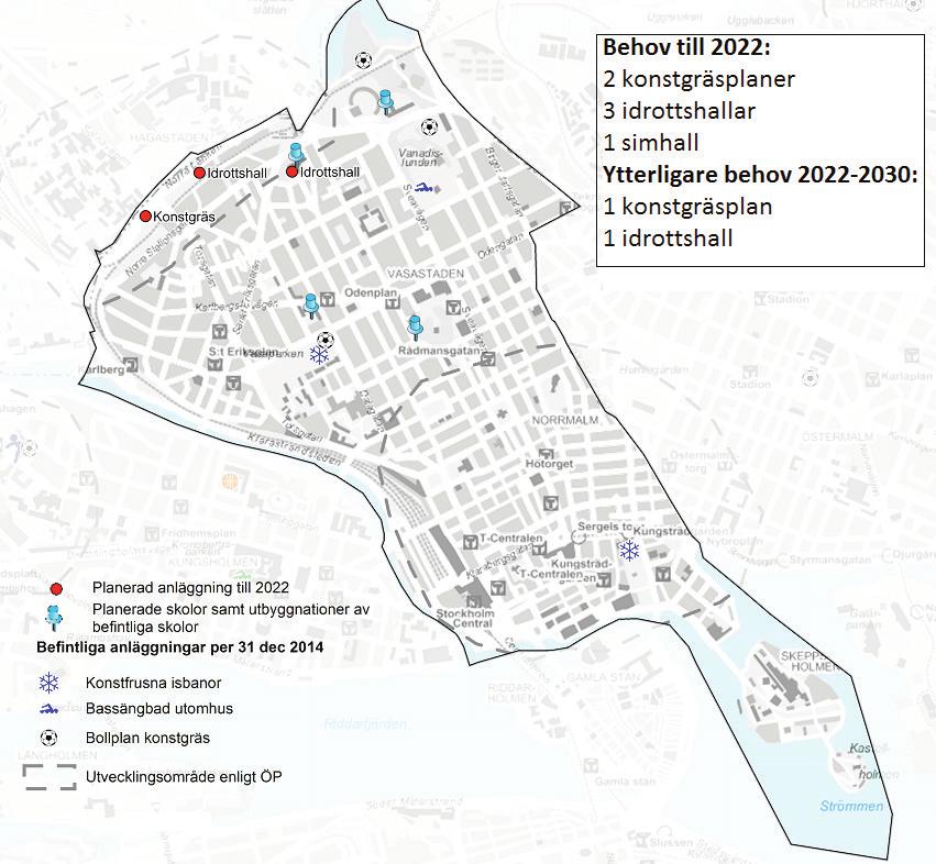 Norrmalm stadsdelsnämndområde Norrmalm förväntas öka med drygt 2 000 barn och ungdomar mellan 7 20 år till 2030.