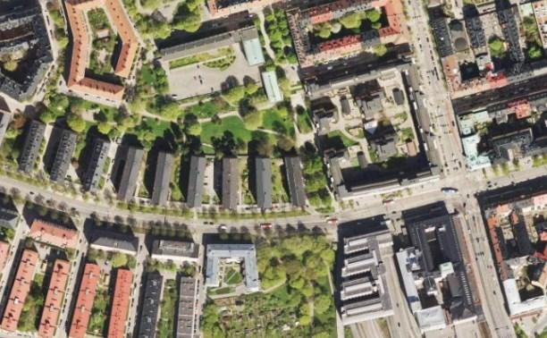 Sida 5 (14) Start-PM Tjurberget 3-8 Planprogram Södra Skanstull Flygbild med aktuellt område markerat med rött och pågående planer i närområdet grovt markerade med