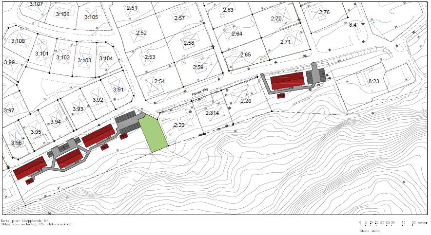 Panncentral Detaljplanområden Figur 13. Ungefärlig lokalisering av föreslagna detaljplaneområden och panncentralen.