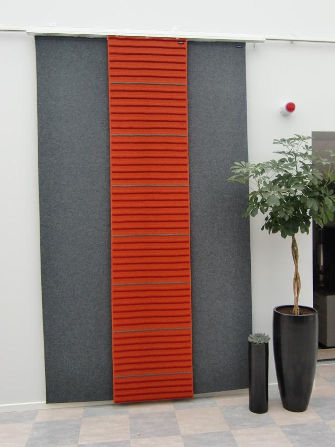 Prislista 2014-15 Qwaiet Wall - Frihängande ljudabsorberande textil för vägghängning. Levereras med kardborrband upptill och styrlist nedtill.
