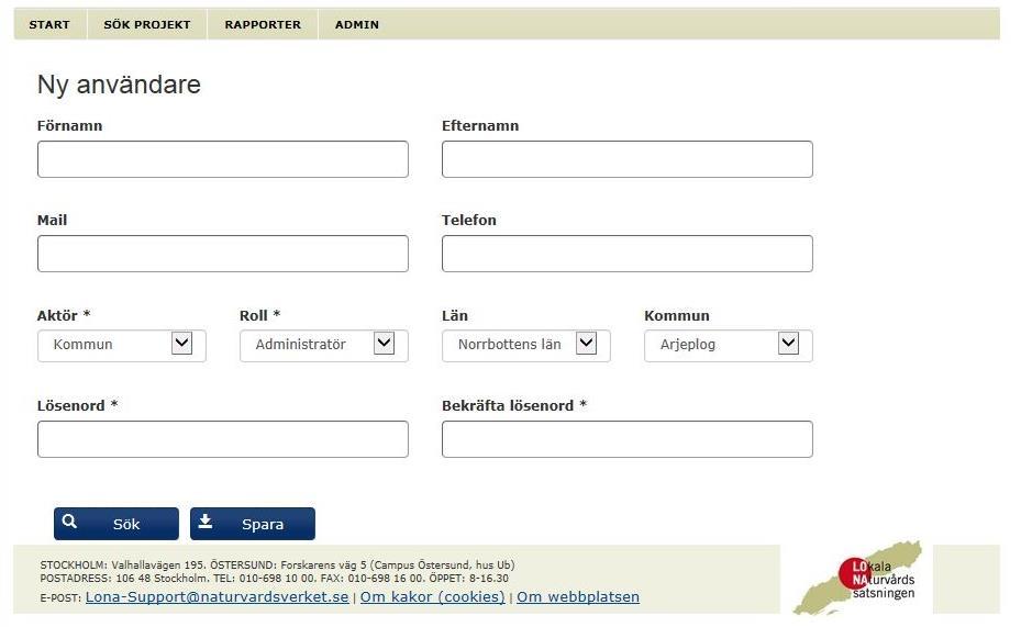 Lägga upp Initiativtagare (IT) eller annan kommunanvändare En kommunadmin kan lägga upp IT samt användare med andra kommunbehörigheter. Logga in som administratör i kommunen.