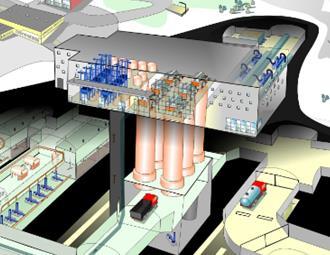 Tekniktunnlar, utrymmen att för att förse biolinjer med elkraft och luft. Slam, utrymme för ny slambehandling. Ca 200 000 tfm³. Byggarbeten i tekniktunnlar och i nya utrymmen för slambehandling.