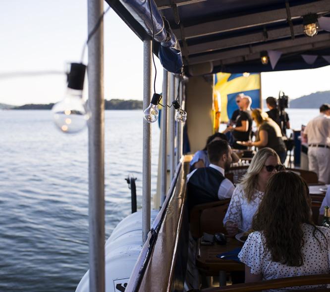 transporter, mingel och musikkvällar - ja, m/s Byfjorden passar för alla tillfällen.
