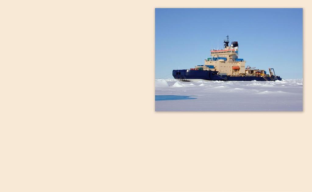 Isbrytarfärder till Arktis 155 Aerosolgruppen har deltagit i expeditioner till Arktis med isbrytaren Ymer 1980 och Oden 1991, 1996, 2001 och 2008.