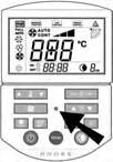 I.4.3.6 Inställning av TIMER I.4.3.9 Justering av klockan Inställning av tidsinställd start och/eller stopp av aggregat. Display visar blinkande ON eller OFF.