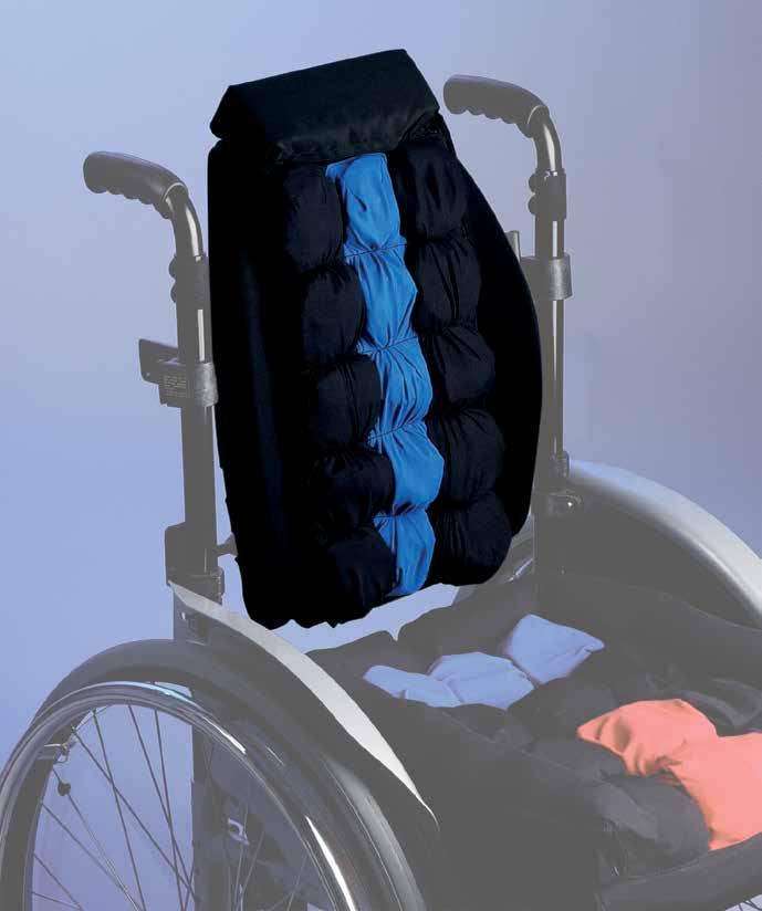 Komfortryggar Komfortryggar Otto Bock komfortryggar lämpar sig för brukare med ökat behov av komfort och stöd. Ryggarnas bredd kan justeras oberoende av rullstolens bredd.