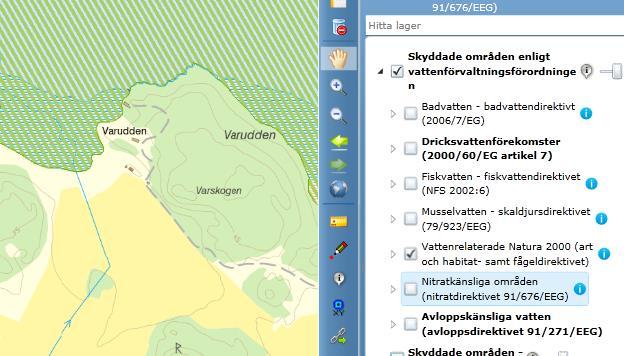 Tolkning fosfor - 3 Risk för påverkan på specifikt vatten (P12) Risk för lokal påverkan på vatten inom skyddat område (P121) Risk för