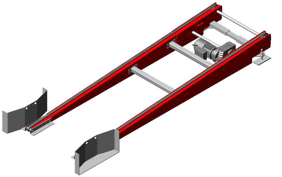 Sida 28 PA1500 Kedjetrucktag, drivet Typ DTK TH 2700 778 55 c/c 700 För transport av pallar till eller från en högre liggande transportör när anslutande hantering sker med handtruck.