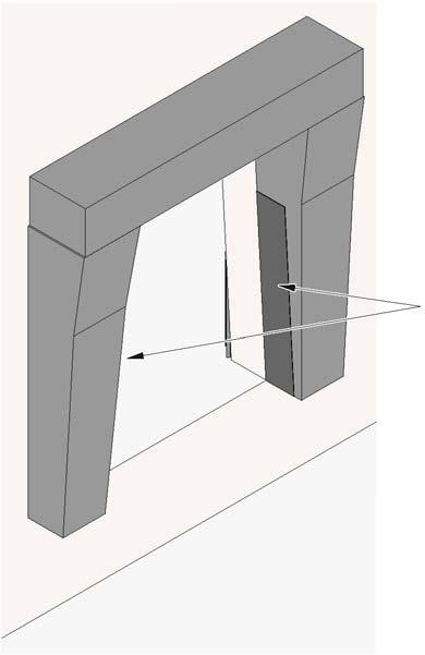 2.4 sidokuddtätning med förslitningsskydd 1 200 x 200 mm, extra lager 3 mm tjockt 2.