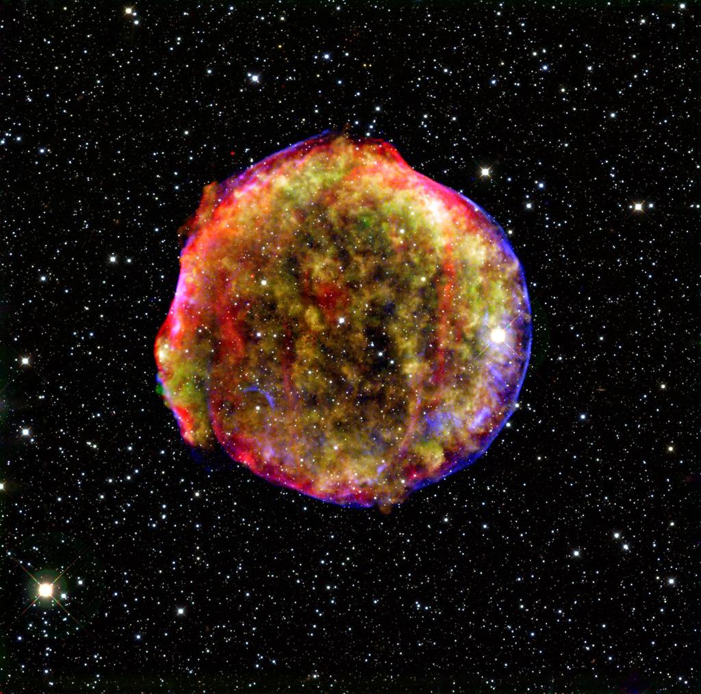 En Typ 1a SN Tychos supernova (1572).