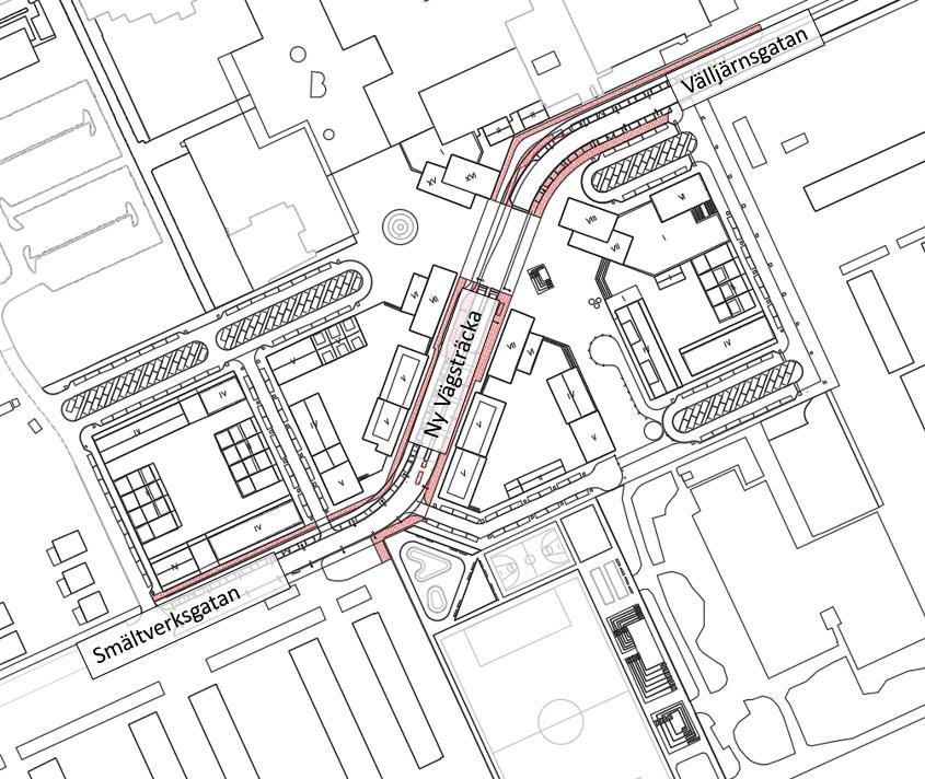 1 Bakgrund En ny vägsträcka planeras i Bäckby Centrum i Västerås som sammanlänkar Välljärnsgatan och Smältverksgatan. Utmed den nya vägsträckan planeras även nya bostadshus.