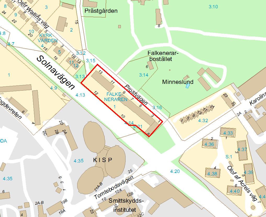 2 (5) Planområde Planområdets avgränsning i rött. Behovsbedömning Detaljplanen innebär inte att någon ytterligare byggrätt medges.