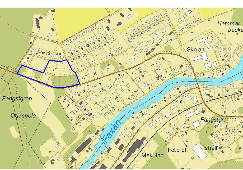 2 (4) Areal Området omfattar ca 2,6 hektar. Markägoförhållanden Krokoms kommun äger marken. Planområdet Utdrag ur fastighetskartan. Planområdet är markerat med blå linje.