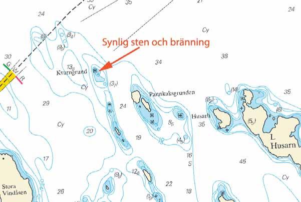 Nr 200 6 * 4700 Sjökort/Chart: 6145 Sverige. Norra Östersjön. Stockholms södra skärgård. Syd om Ingarö. Ost om Ramön. Bränning och en synlig sten.