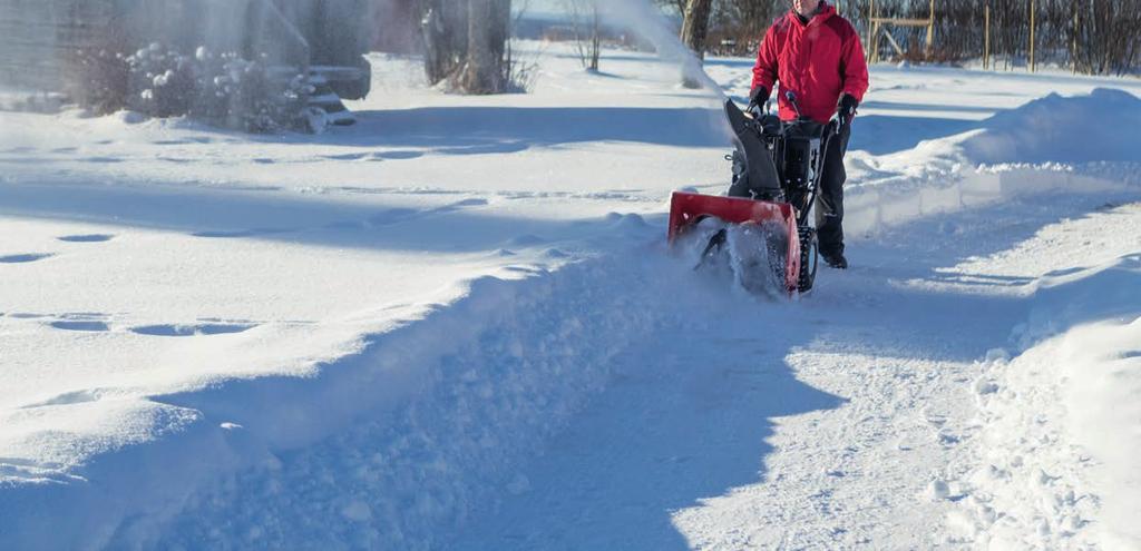 Om det finns mer snö än impellern kan kasta ut kan igensättning uppstå.