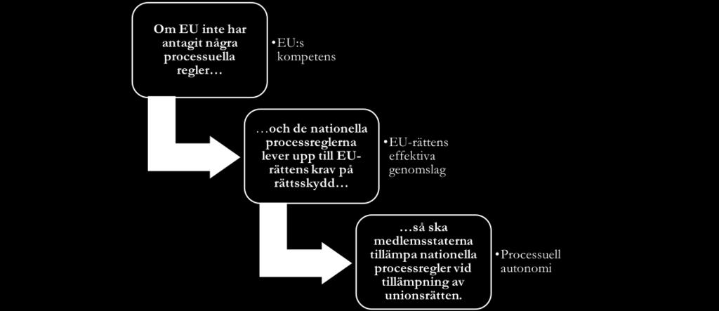 56 Av lojalitetsprincipen, doktrinen om direkt effekt och företrädesprincipen följer att EU ställer långtgående krav på att unionsrättsliga regler ska få ett ändamålsenligt och effektivt genomslag i