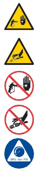 Injection in the skin High pressure sprayers can inject poisonous substances into the body and cause serious injury. Should this occur, seek medical attention immediately.