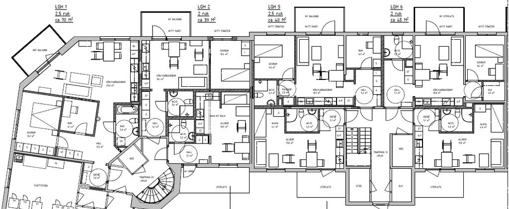 5 Radonmätning - resultat Under senhösten genomfördes en radonmätning enligt myndigheternas regler. Totalt 69 lägenheter undersöktes och samtliga klarade normen för radon med mycket god marginal.