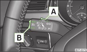 På bilar med automatisk vxellåda kan farthållaren inte kopplas in nr vxelvljaren befinner sig i lge P, N eller R.