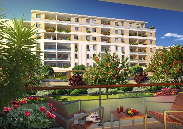 INSIDE ANTIBES Detta nya lägenhetskomplex ligger på en lugn gata i hjärtat av Antibes, i närheten av det centrala torget Place Charles de Gaulle.