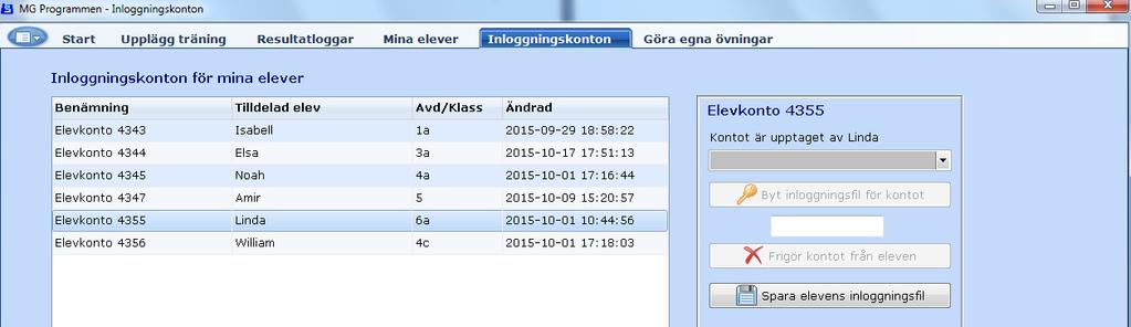 När koden kommit fram i rutan blir kopieringsknappen under aktiv. Koden eller ID-filen krävs för att Elsa ska kunna aktivera automatisk inloggning på den/de datorer hon använder.