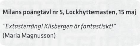 Årsmötet tog beslutet att INTE höja avgifterna för poängtävlingarna vilket framgår av inbjudan.