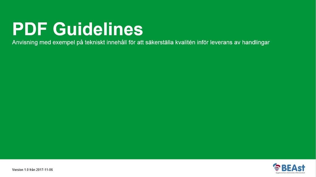 PDF Guidelines