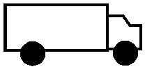 pil. Till höger representerar en likadan pil och lastbil leveransen till kund (Rother & Shook, 2003).