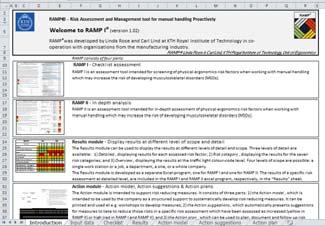 RAMP-programmen Användare: de som ansvarar för och gör belastningsergonomiska riskbedömningar produktion & är beroende av god arbetsmiljö arbetsmiljön beslutsfattare i företaget RAMP-MOOCar 3 MOOCar