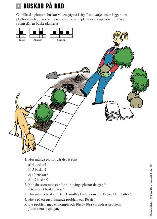 Bilaga 3 Problemuppgiften för årskurs 5
