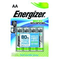 12 - atterier Energizer - Standard Energizer Eco Advanced Alkaliskt batteri tillverkat med 4% återvunna batterier.