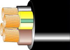Gummikabel 1 - Kabel QWPK Halogenfri högflexibel väder- och oljebeständig anslutningskabel speciellt lämpad där kabeln utsätts för kraftig nötande och slitande belastning.