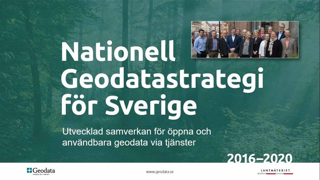 Geodatarådets roll