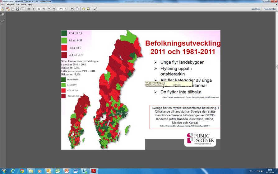 Den demografiska utmaningen Befolkningsutveckling Andel sysselsatta inom äldreomsorgen 50,0 45,0 40,0 35,0 30,0