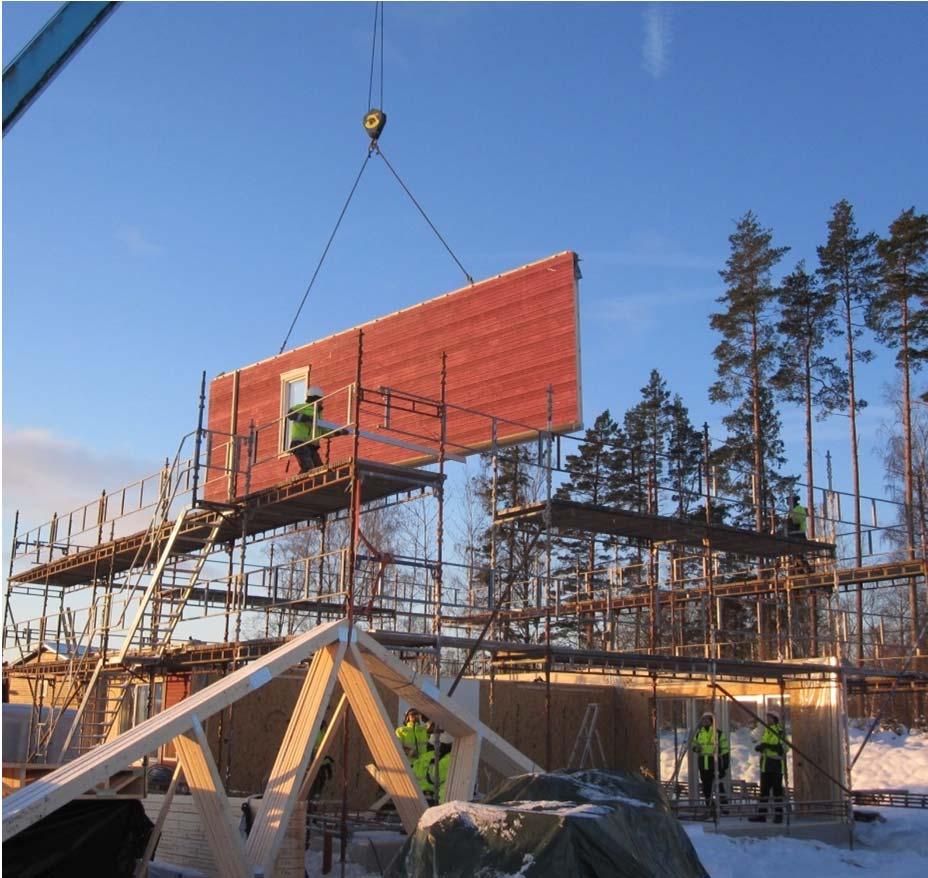 Bakgrund till projektet Utveckla processen, produktionen, byggtekniken, öka kontinuitet och ständiga förbättringar