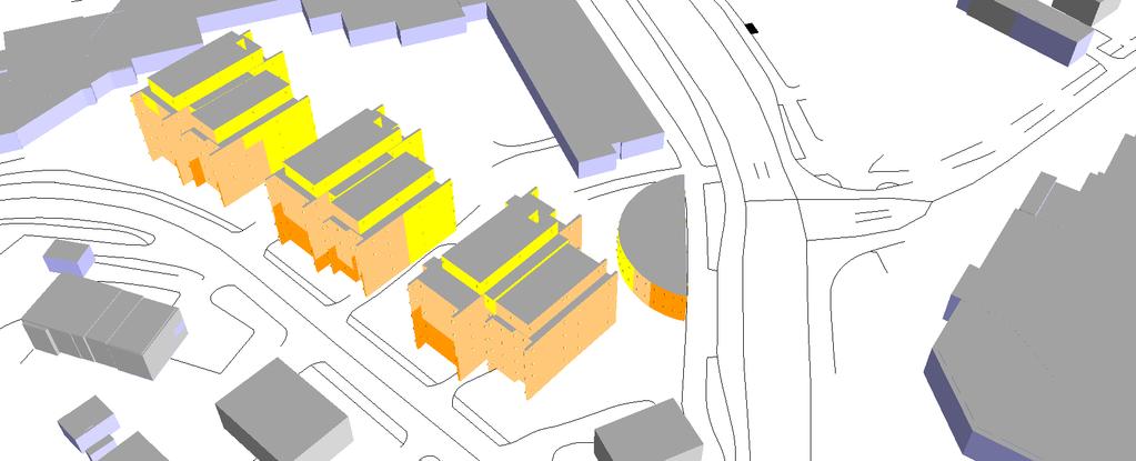 Elevation 2 < <= 2 > 81 76-81 71-76 66-71 <= 66 KV Rektorsgatan, Alingsås Trafikbullerutredning Situation trafik 2035