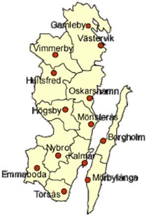 1.2 KALMAR LÄN Kalmar län utgörs av tolv kommuner med sammanlagt omkring 233 000 invånare.