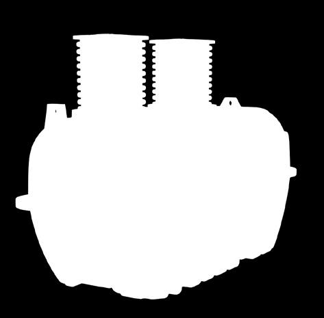 Efter slamavskiljaren placeras Ø40 tryckinfiltrationsrör. WaterCares tryckinfiltrationsrör finns med antingen dragfasta spännförband eller ekoförband.