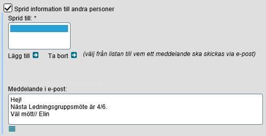 Det går inte att byta namn på en registrerad leverantör. Istället får man makulera den befintliga och lägga upp en ny. Möten Protokoll från möten kan dokumenteras i C2.