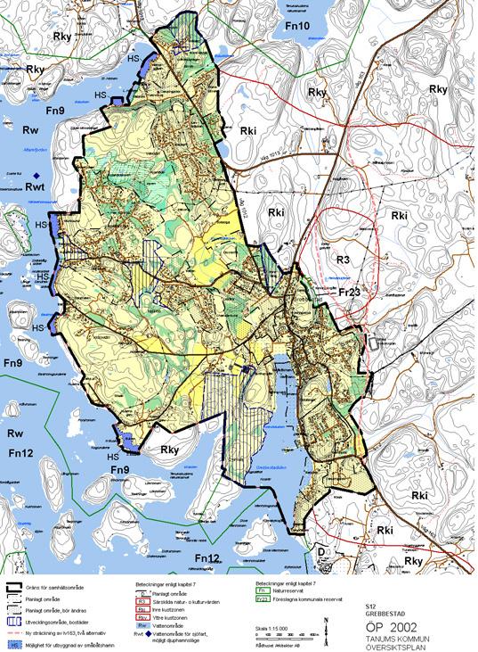 Bakgrund ÖP 2002 och tidigare översiktlig planering På 1980-talet togs en områdesplan fram för Grebbestad.