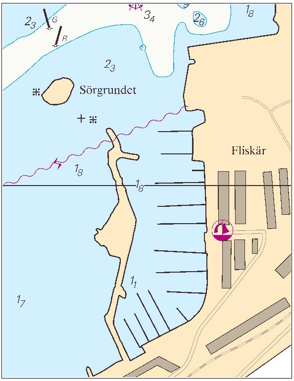 2014-11-06 4 Nr 519 Bottenhavet * 9949 Sjökort: Sverige. Bottenhavet. Gävle. Fliskär. Ändring av djupuppgifter införda i sjökort 5342.