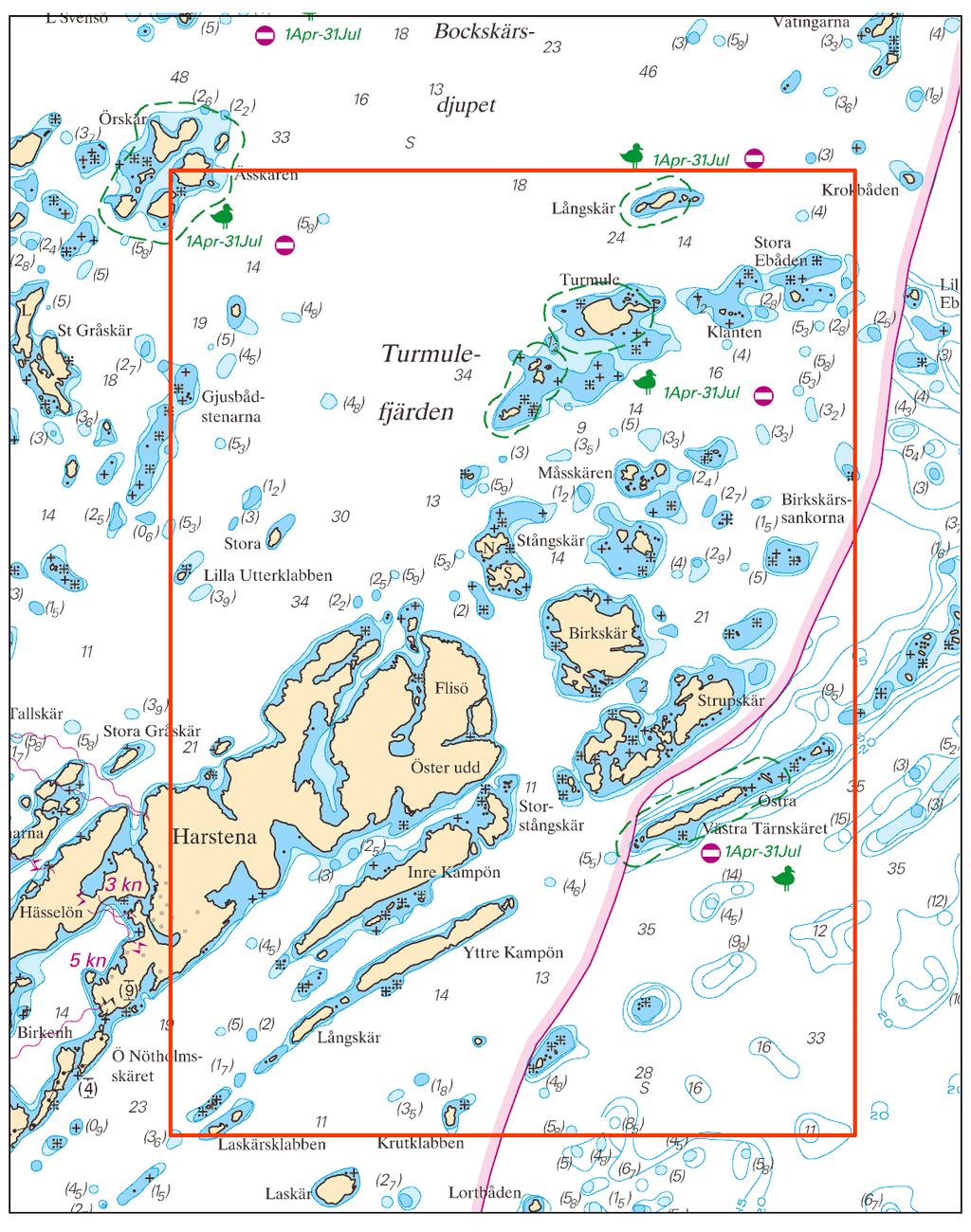 2014-11-06 7 Nr 519 Bsp Ostkusten 2014/s42, s43 Birkskär Hydrographica. Publ. 5 november 2014 Södra Östersjön * 9914 (T) Sjökort: 74, 742, 743 Sverige. Södra Östersjön. Inseglingen till Åhus. Rinkaby.