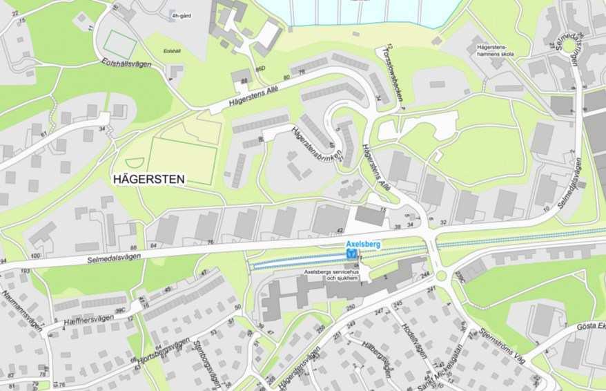 Sida 2 (8) Detaljplaneområde för Fader Bergström Detaljplaneområde Förgyllda Bägaren 2 Detaljplaneområde för Axelsbergs centrum Översiktskarta med planområdet markerat med röd cirkel.